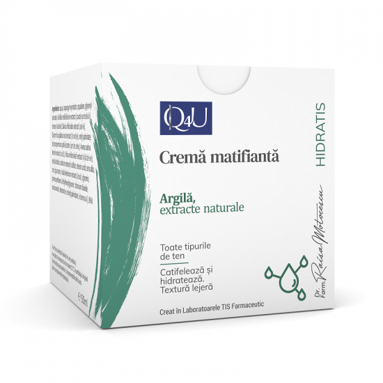Crema matifianta Hidratis Q4U, 50 ml, Tis Farmaceutic
