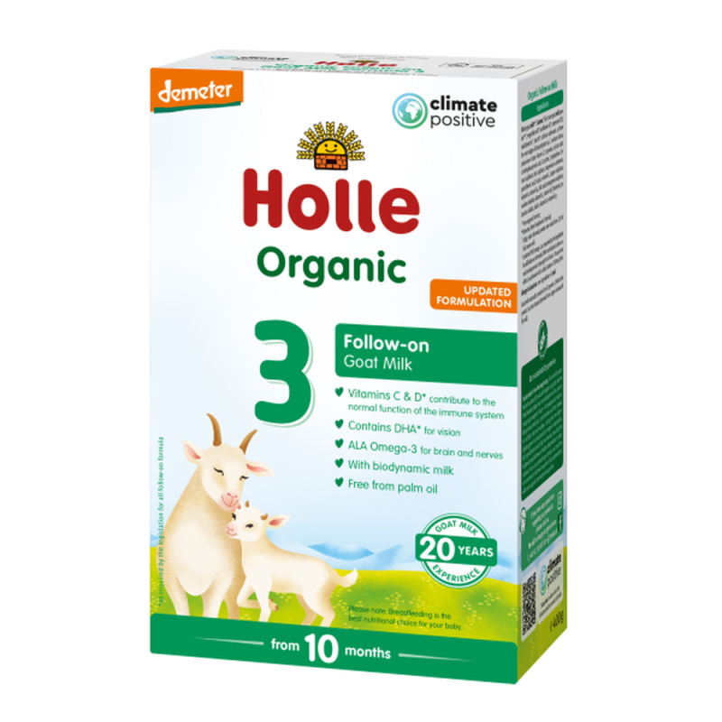 Formula de lapte praf Bio de capra 3, +10 luni, 400 g, Holle Baby Food