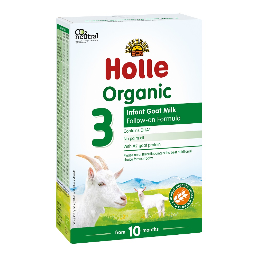 Formula de lapte praf Bio de capra 3, 10 luni, 400 gr, Holle Baby Food
