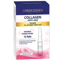 Fiole tratament antirid intensiv, Collagen Anti-Age, 12 x 2 ml, Gerocossen