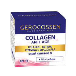 Crema antirid de zi SPF 10, Collagen Anti-Age, 50 ml, Gerocossen