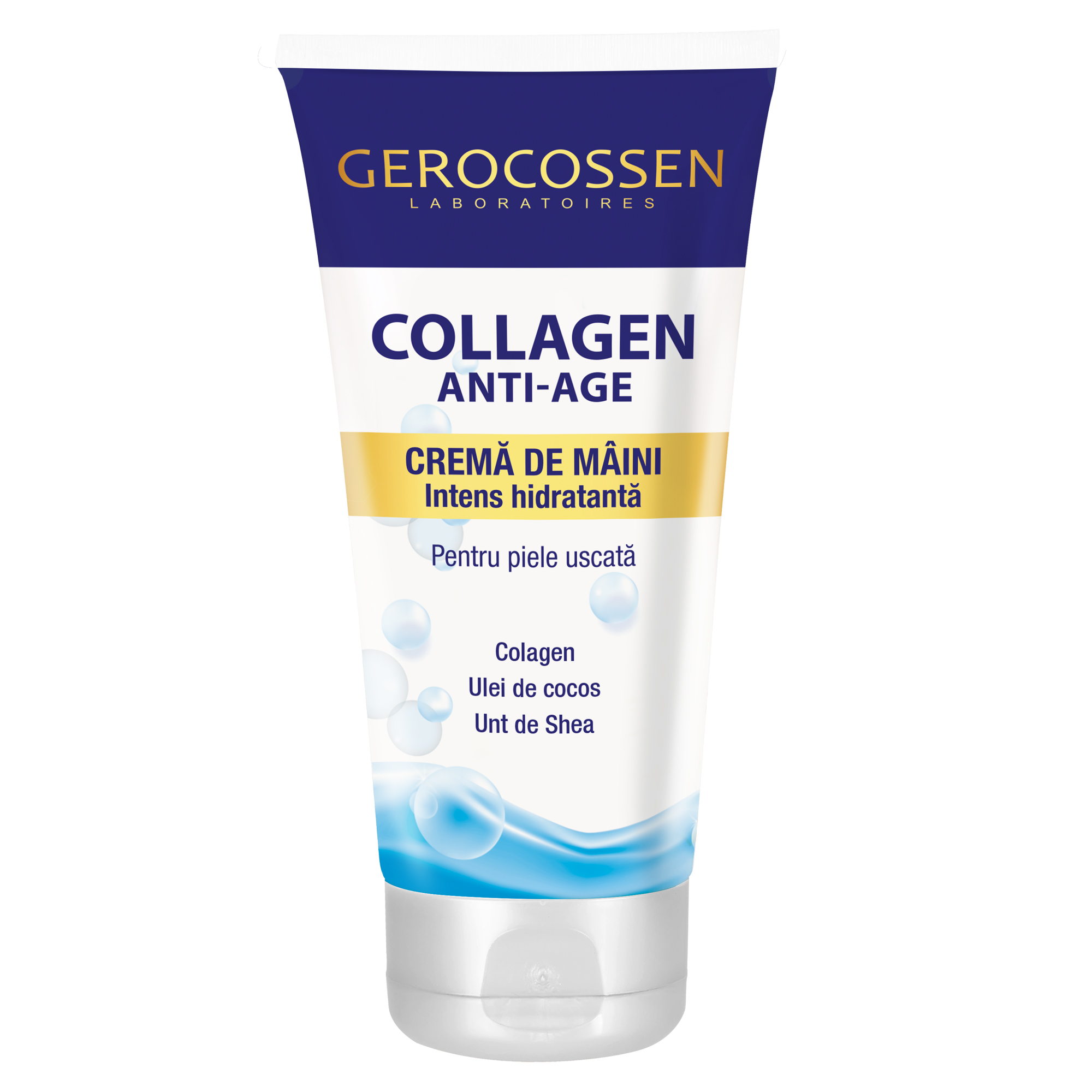 Crema de maini intens hidratanta Collagen Anti-Age, 75 ml, Gerocossen