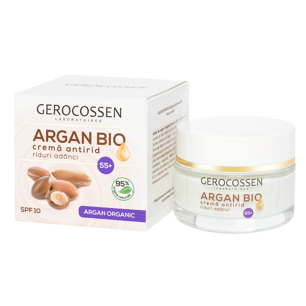 Crema antirid 55+, Argan Bio, 50 ml, Gerocossen