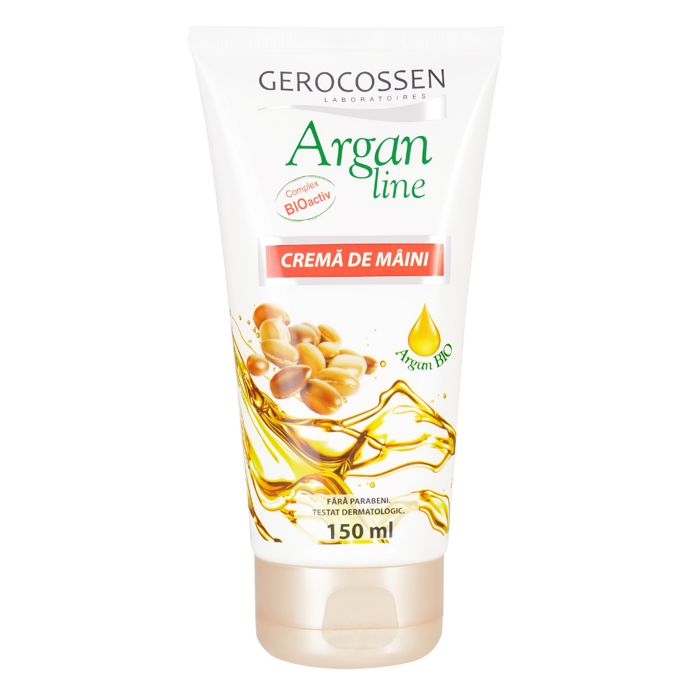 Crema de maini hidratanta, Argan Line, 150 ml, Gerocossen