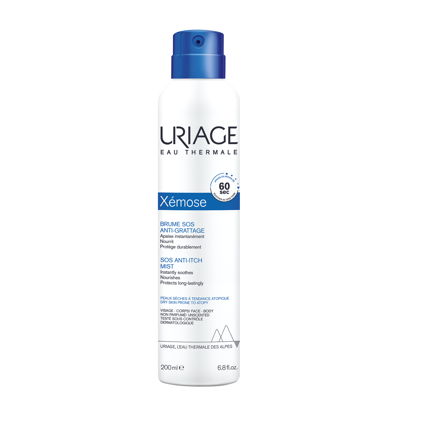 Spray anti-prurit cu efect calmant SOS Xemose, 200 ml, Uriage
