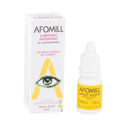 Picaturi oculare lubrifiante antiiritante,10 ml, Afomill