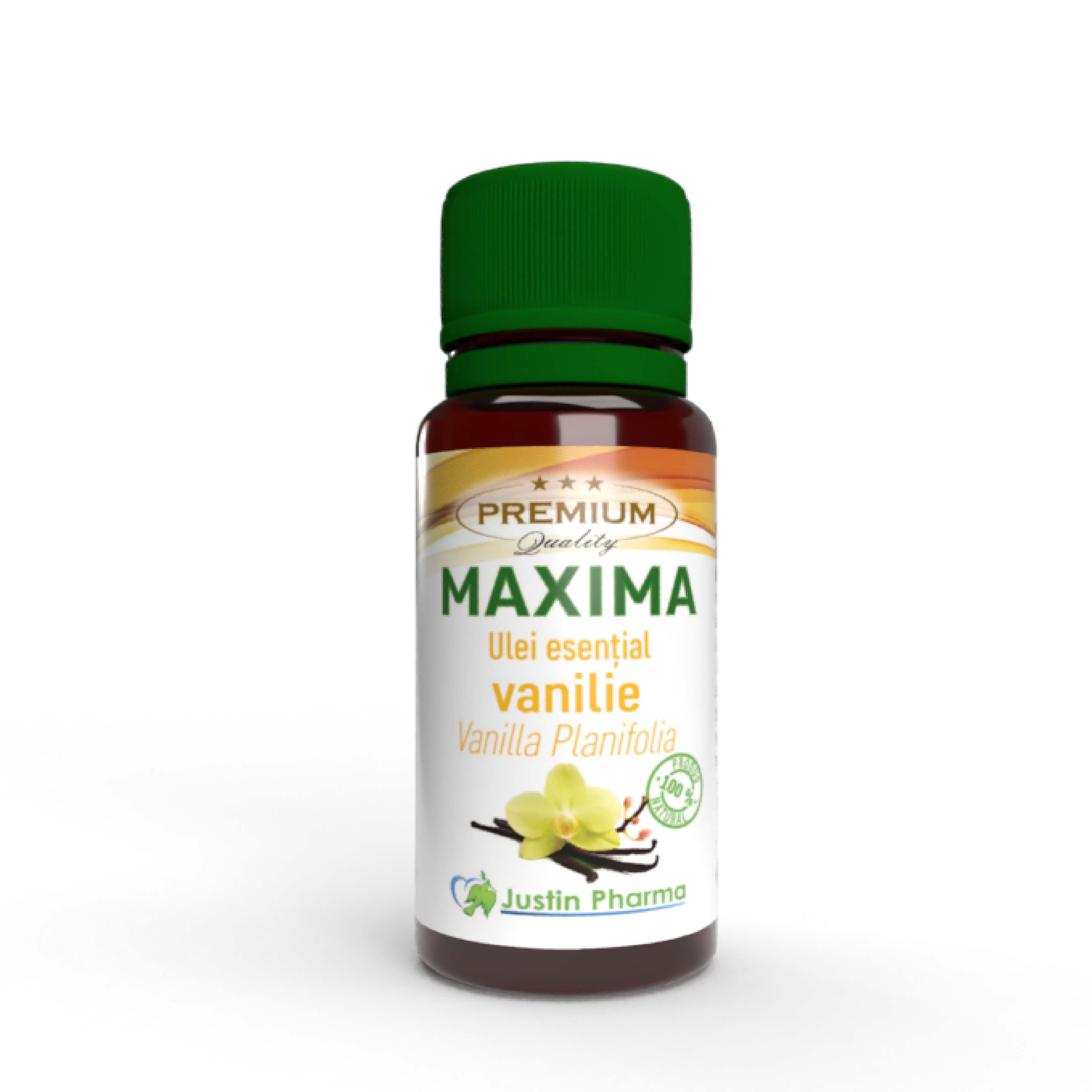 Ulei esential Vanilie, Maxima, 10 ml, Justin Pharma