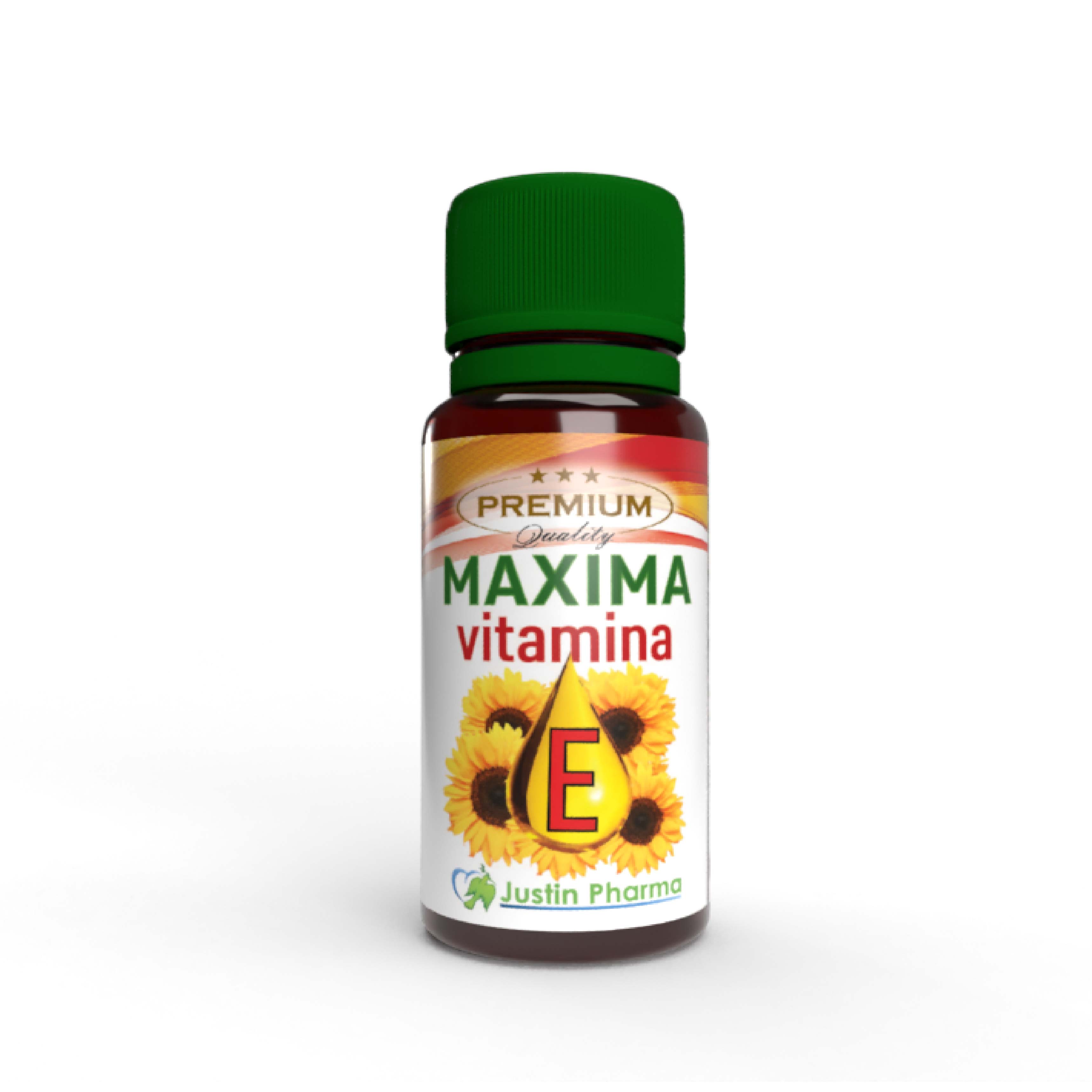 Vitamina E lichida, Maxima, 10 ml, Justin Pharma