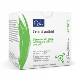 Crema antirid cu germeni de grau Q4U, 50 ml, Tis Farmaceutic