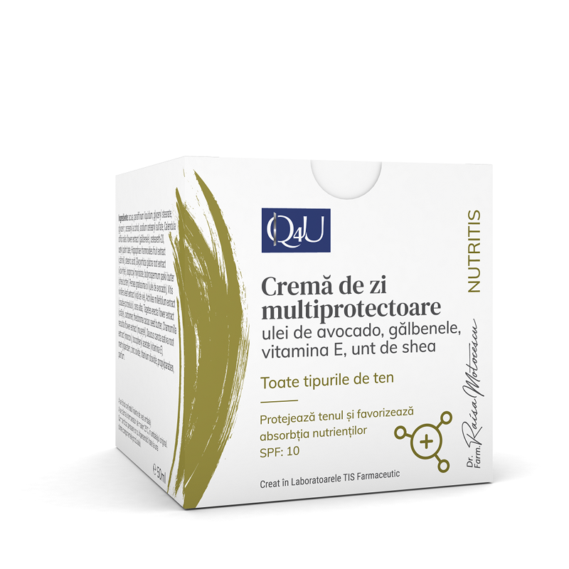 Crema de zi multiprotectoare Q4U, 50 ml, Tis Farmaceutic