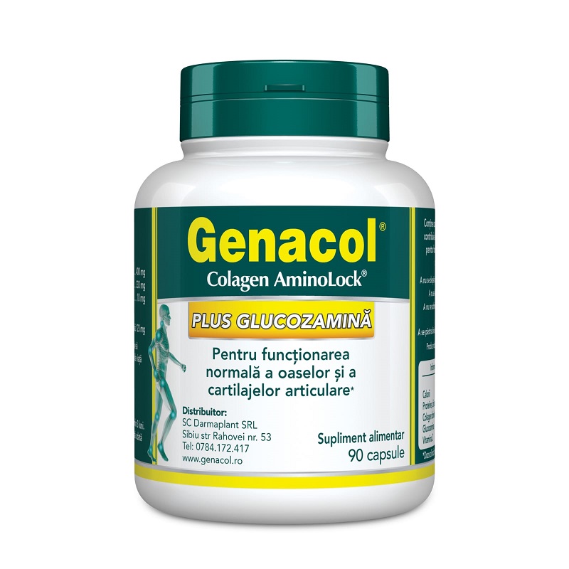 Genacol Plus Glucozamina Colagen Aminolock, 90 capsule, Darmaplant
