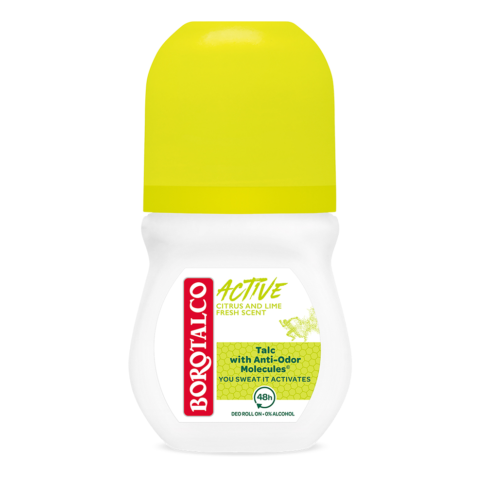 Deodorant roll-on Active, Citrus si Lime, 50 ml, Borotalco