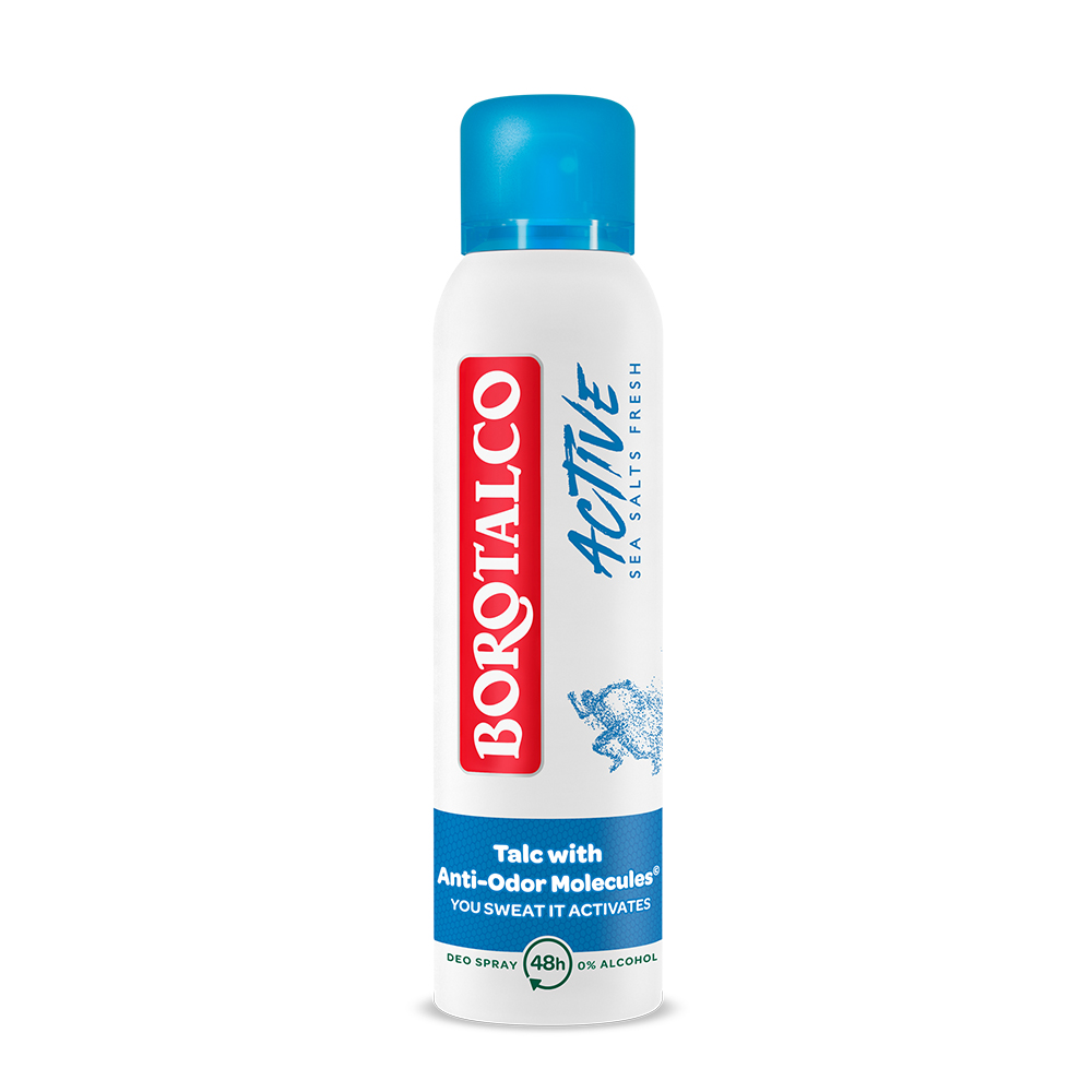 Deodorant spray Active, Sea Salts, 150 ml, Borotalco
