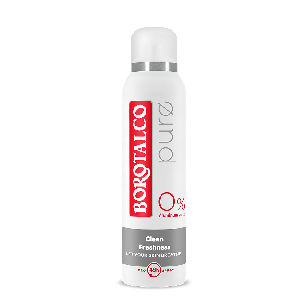 Deodorant spray Pure, Clean, 150 ml, Borotalco