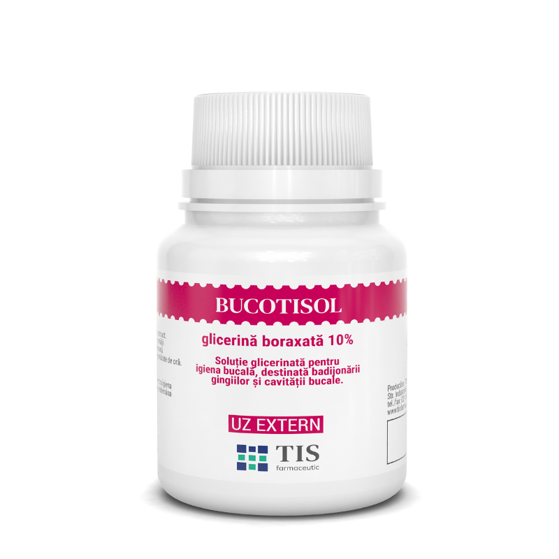 Bucotisol cu glicerina boraxata 10%, 25 ml, Tis Farmaceutic