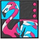 Set de pictura 3D din argila usoara Flamingo, 30x30cm, Oktoclay 493159