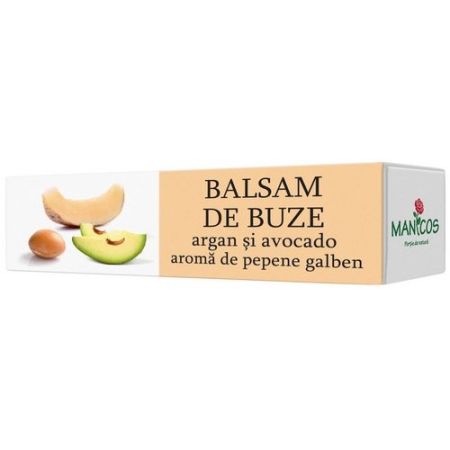 Balsam de buze cu ulei de argan, avocado si aroma de pepene galben 4.8 g