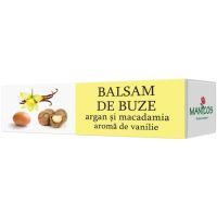 Balsam de buze cu ulei de argan, macadamia si aroma de vanilie, 4.8 g, Verre de Nature
