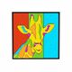 Set de pictura 3D din argila usoara Giraffe, 30x30cm, Oktoclay 493176