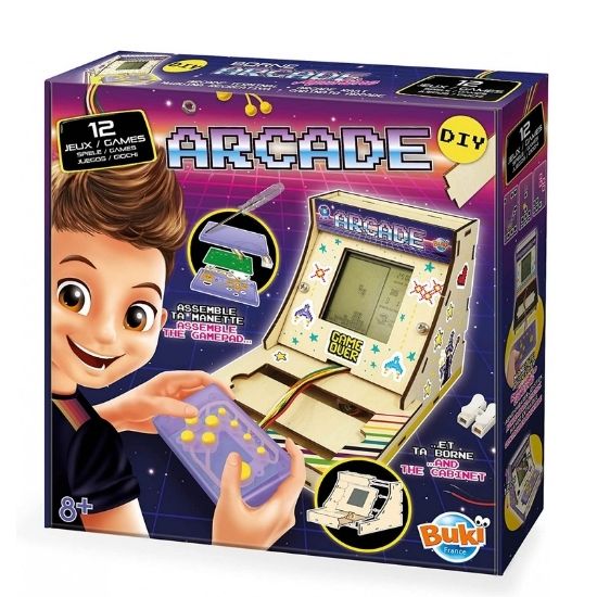 Consola cu 12 jocuri  Arcade, +8 ani, Buki