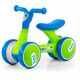 Bicicleta fara pedale pentru copii Ride-On Tobi, Blue Green, Milly Mally 493742