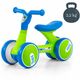 Bicicleta fara pedale pentru copii Ride-On Tobi, Blue Green, Milly Mally 493740