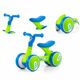 Bicicleta fara pedale pentru copii Ride-On Tobi, Blue Green, Milly Mally 493743