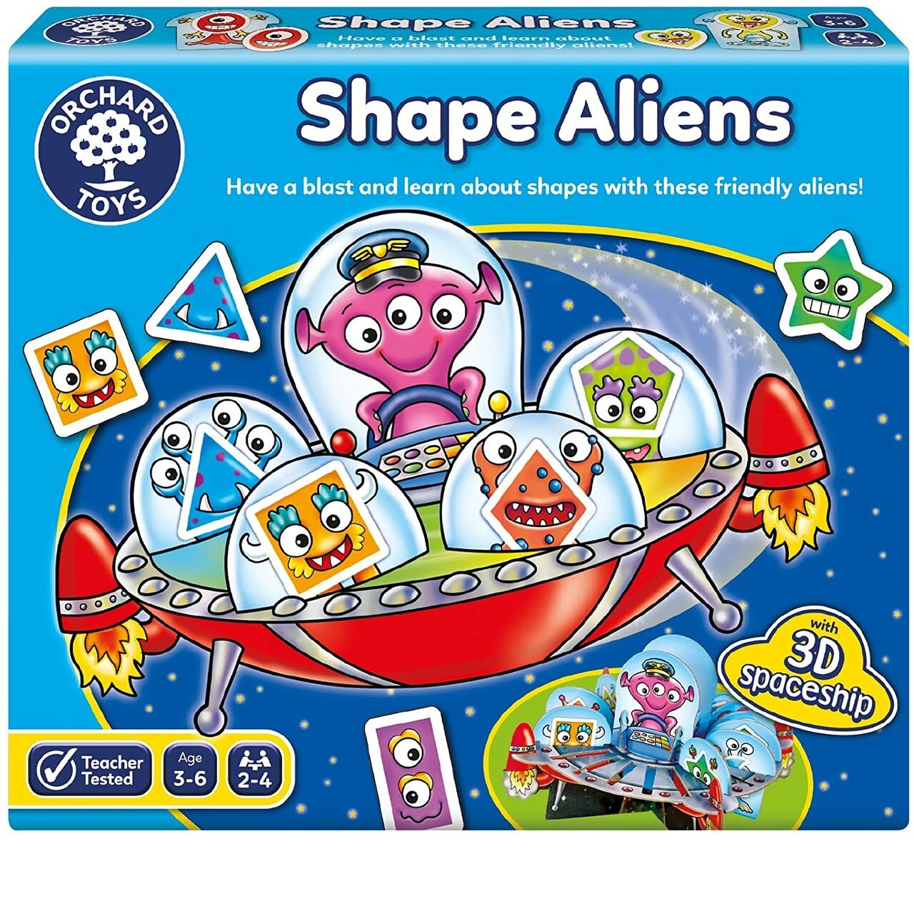 Joc educativ Forme de extraterestri, +3 ani, Orchard Toys