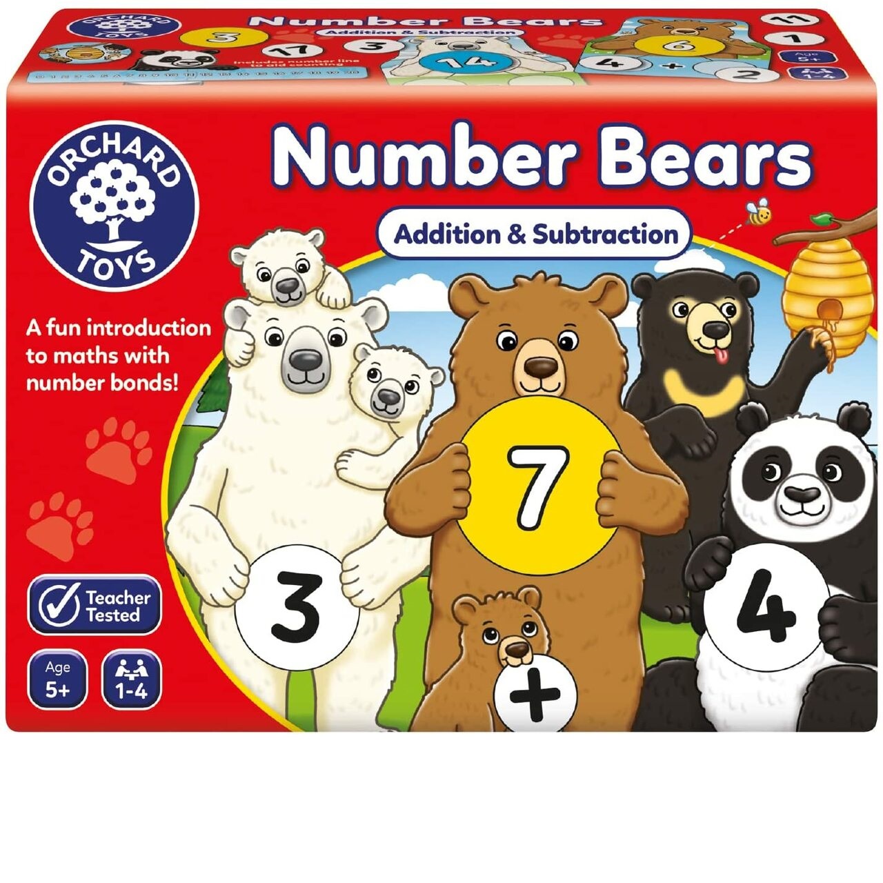 Joc educativ Numarul ursuletilor, +3 ani, Orchard Toys