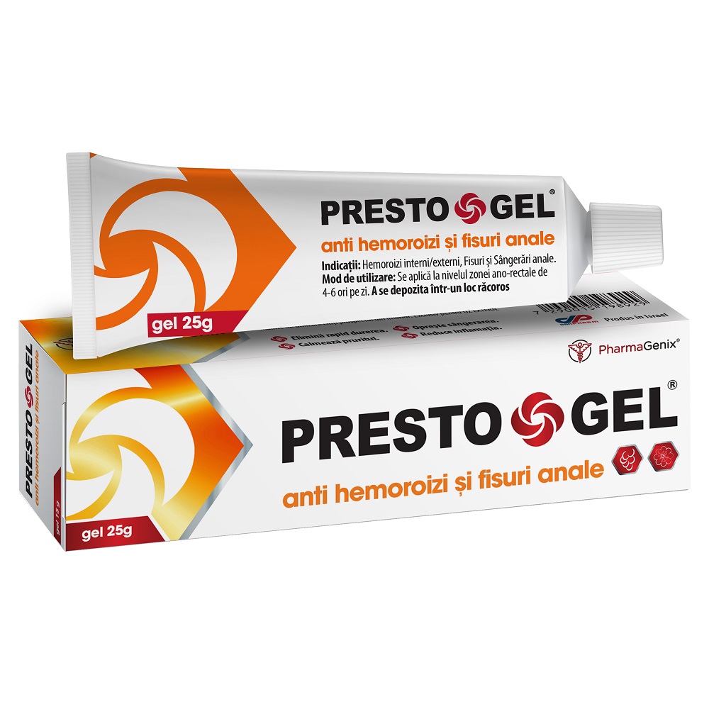 Gel anti hemoroizi si fisuri anale, 25 g, PrestoGel
