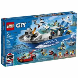 Nava de patrulare a politiei 60277 Lego City, +5 ani, 60277, Lego