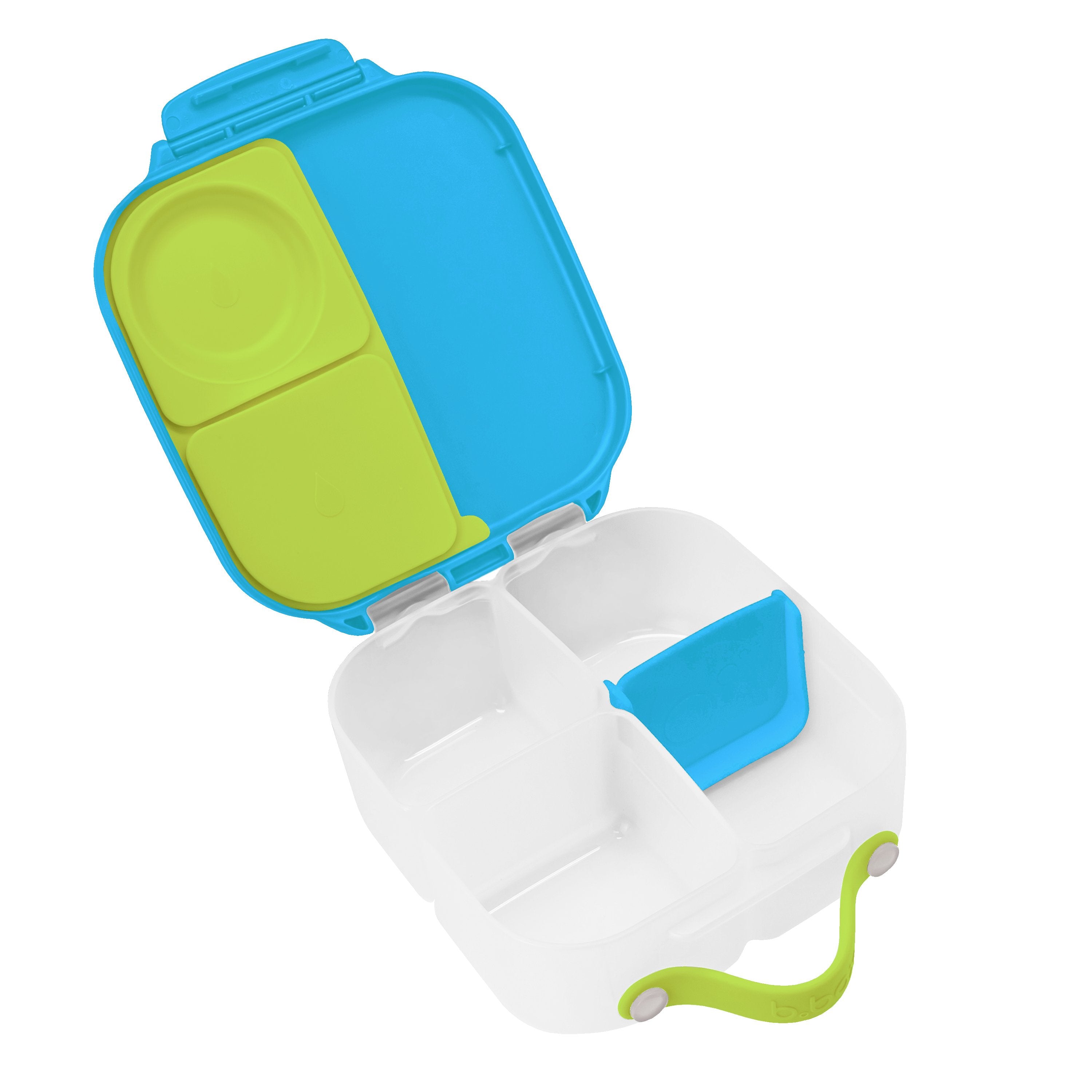 Caserola compartimentata mini LunchBox, 1 l, Albastru + Verde, BBOX