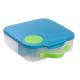 Caserola compartimentata maxi LunchBox, 2 l, Albastru + Verde, BBOX 495734