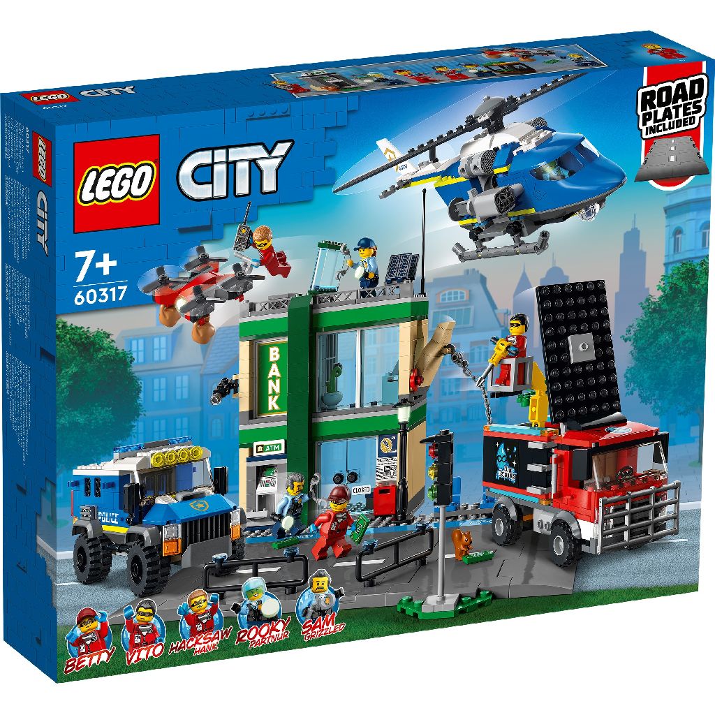 Politia in urmarire la banca Lego City, +7 ani, 60317, Lego