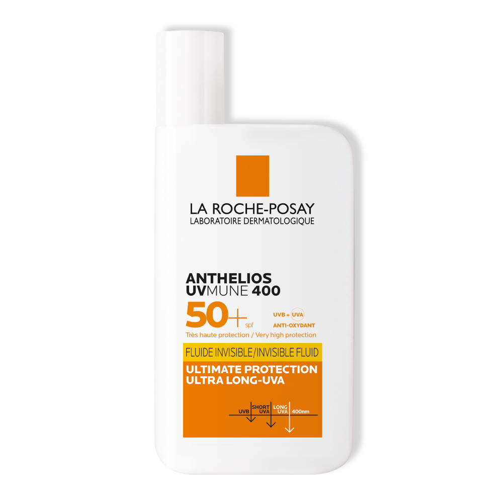 Fluid invizibil cu protectie solara SPF 50+ fara parfum Anthelios UVmune 400, 50 ml, La Roche-Posay