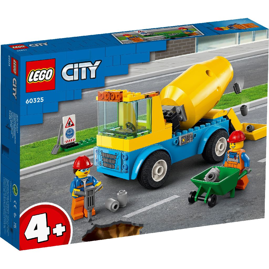 Queen suggest hard working Autobetoniera Lego City, +4 ani, 60325, Lego : Bebe Tei