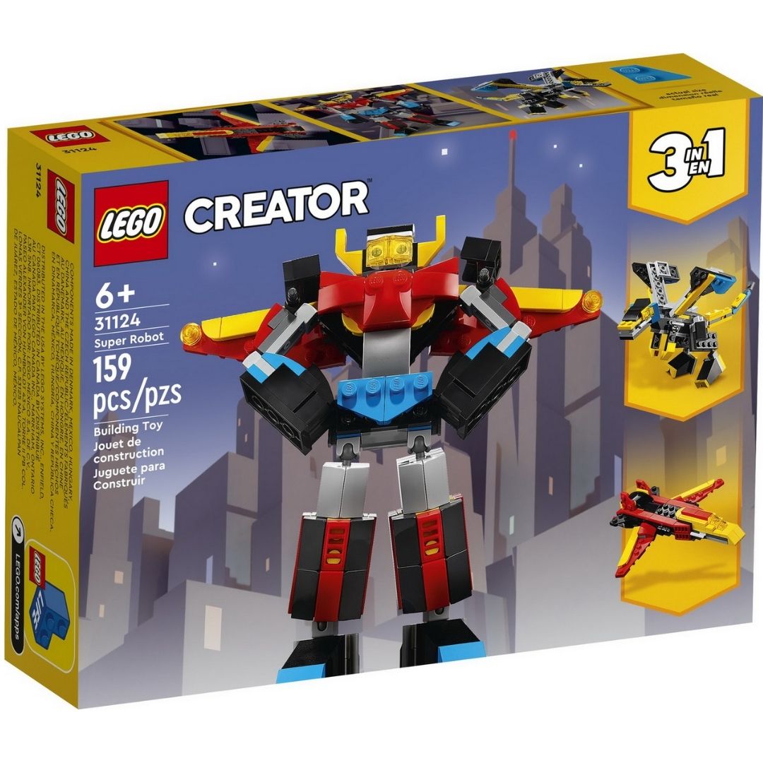 Super Robot 3 in 1 Lego Creator, +6 ani, 31124, Lego