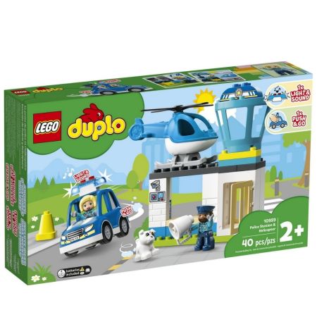 Sectie de politie si elicopter Lego Duplo 10959
