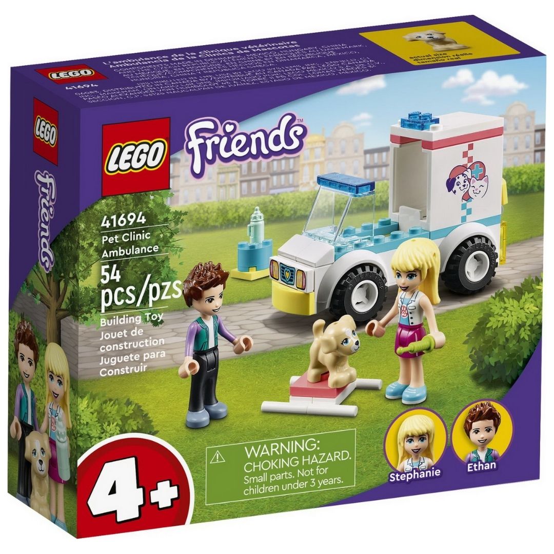 Ambulanta clinicii animalutelor Lego Friends, +4 ani, 41694, Lego