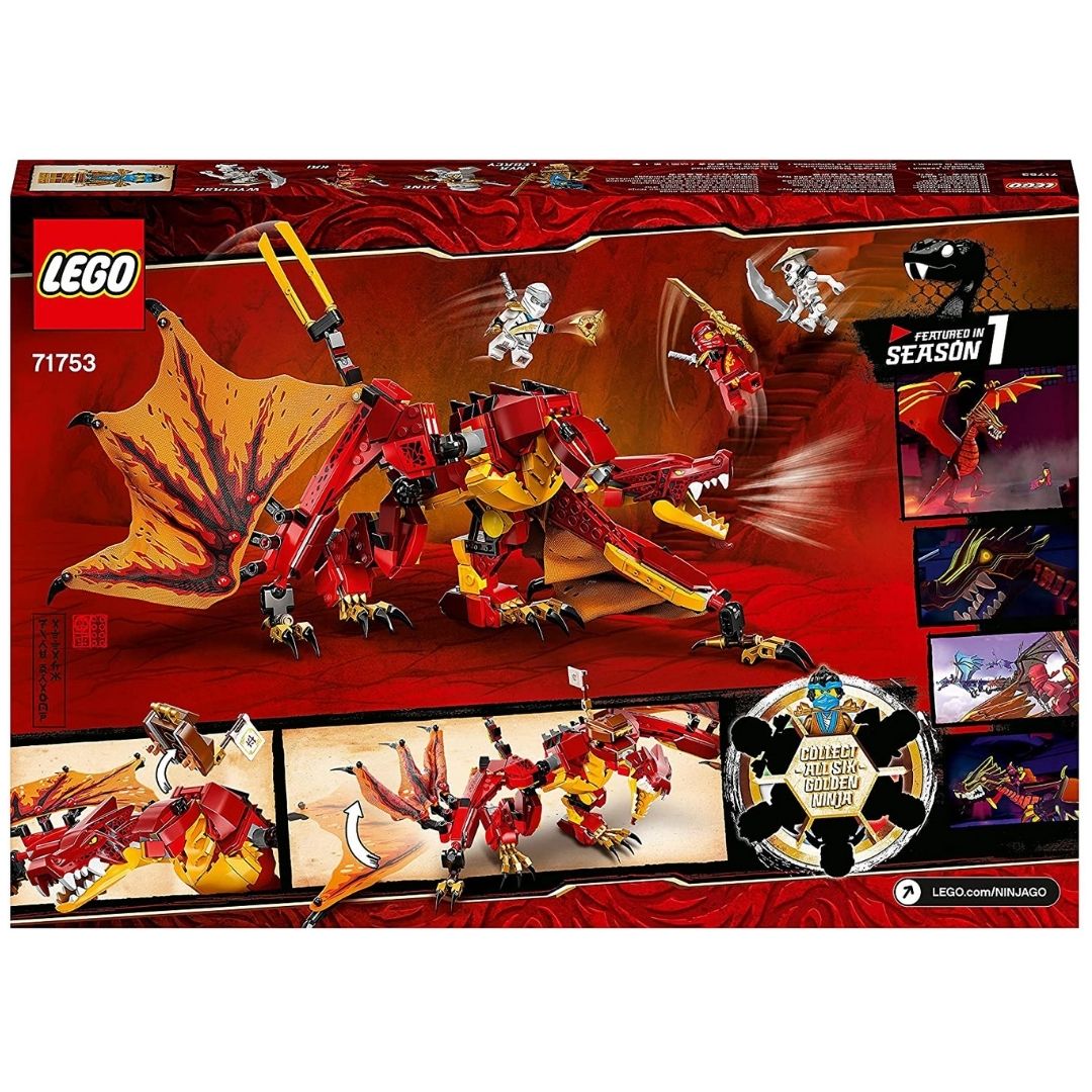 Atacul Dragonului de foc Lego Ninjago Legacy, +8 ani, 71753, Lego
