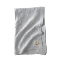 Paturica tricotata First Hugs New Star, 80x100 cm, Fade Antracite, Tuxi Brands