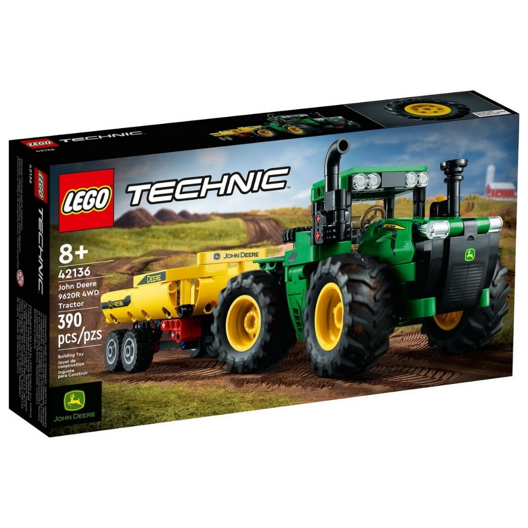 Tractor John Deere Lego Technic, +8 ani, 42136, Lego