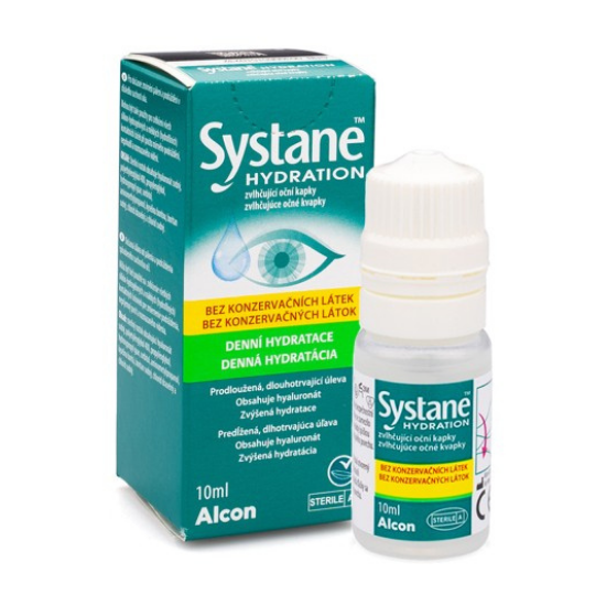 Picaturi oftalmice cu utilizare zilnica Systane Hydration, 10 ml, Alcon