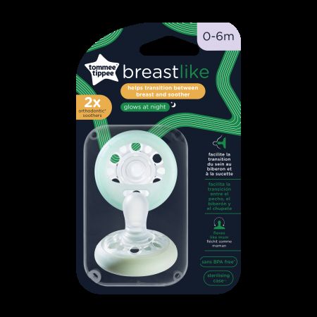 Suzeta de noapte Closer to Nature Breast like Soother