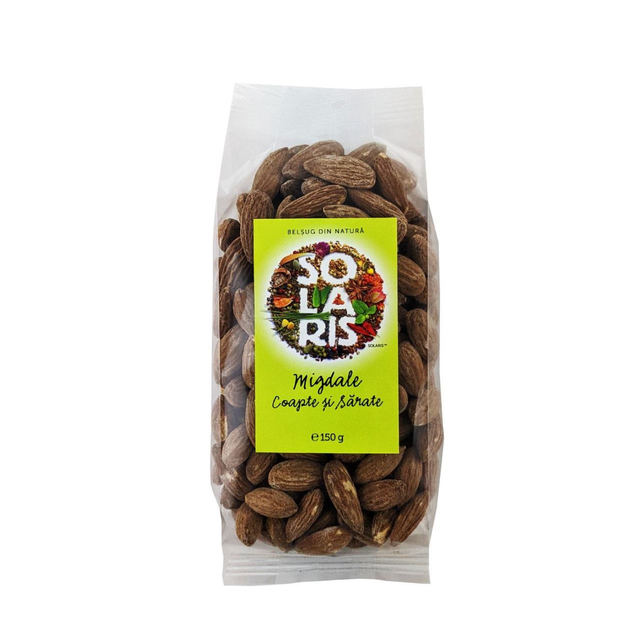 Migdale coapte si sarate, 150 gr, Solaris