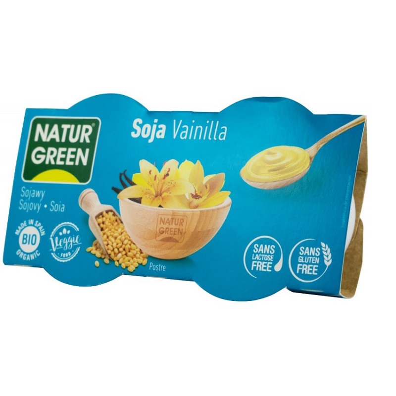 Desert dietetic din soia, cu vanilie, 250 g, Naturgreen