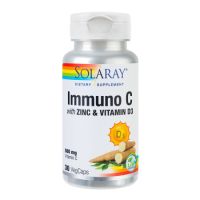 Immuno C cu Zinc si Vitamina D3, 30 capsule, Solaray