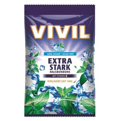 Bomboane fara zahar cu vitamina C Extra Stark, 60 g, Vivil