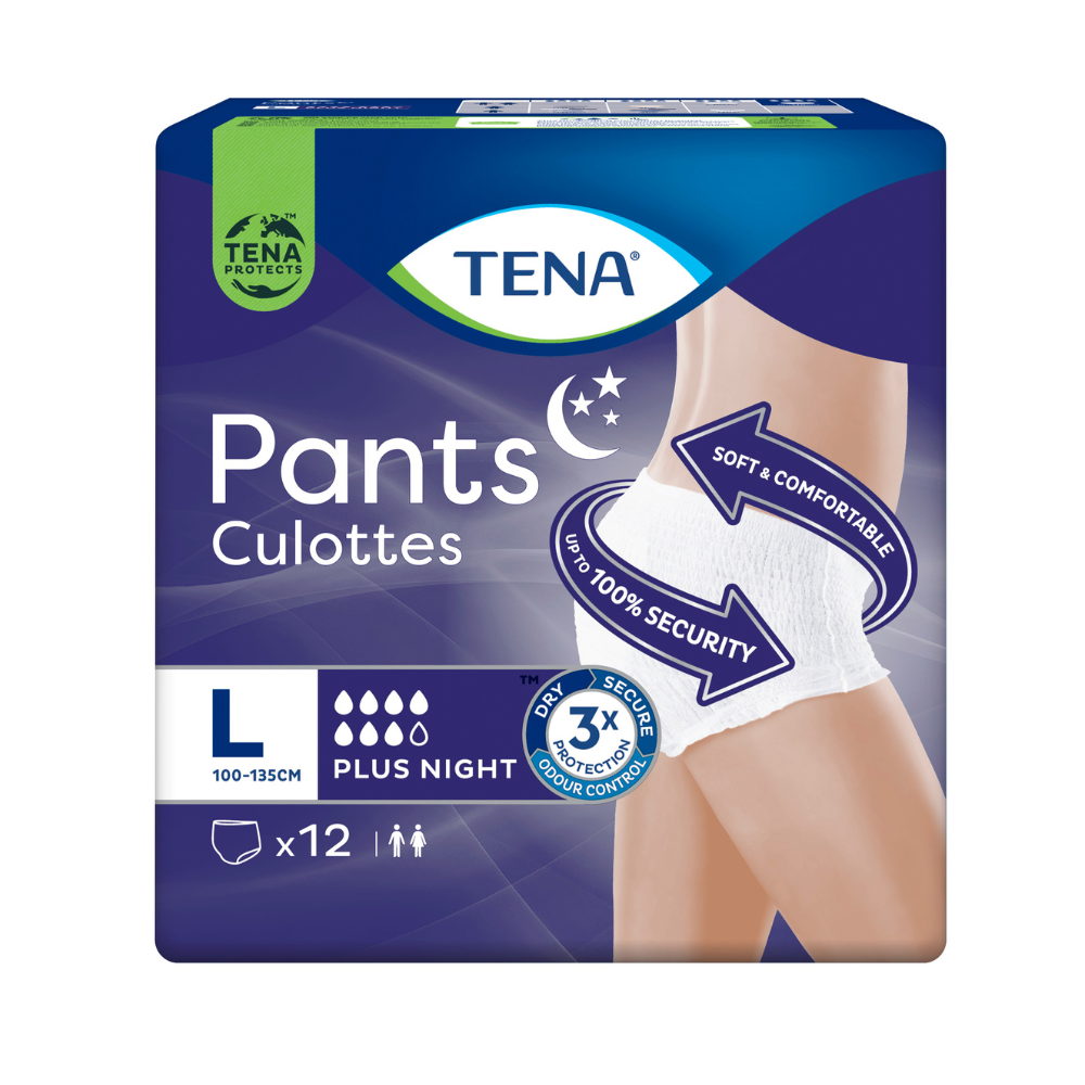 Chiloti pentru incontinenta Pants Plus Night, Large, 12 bucati, Tena