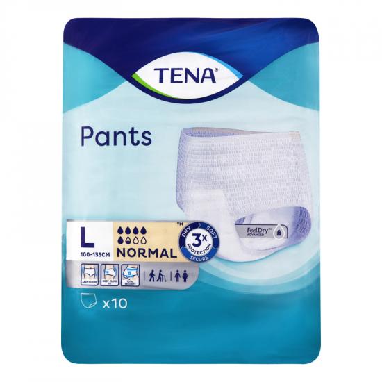 Scutece tip chilot Pants Normal, Large 100-135 cm, 10 bucati, Tena